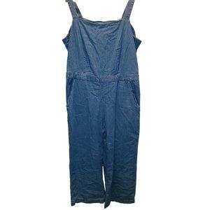 Loft Wide Leg Denim Jumpsuit